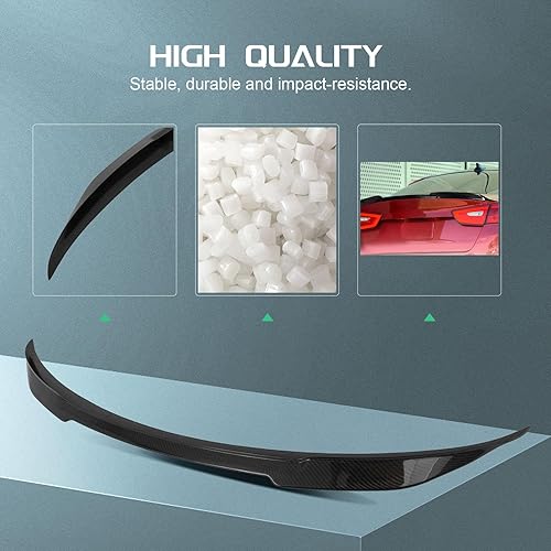 Miniatura 250 de SCITOO Spoiler Wing GT Style Universal 52" ABS Brillante Carbono Aspecto Trasero Alerón Alerón