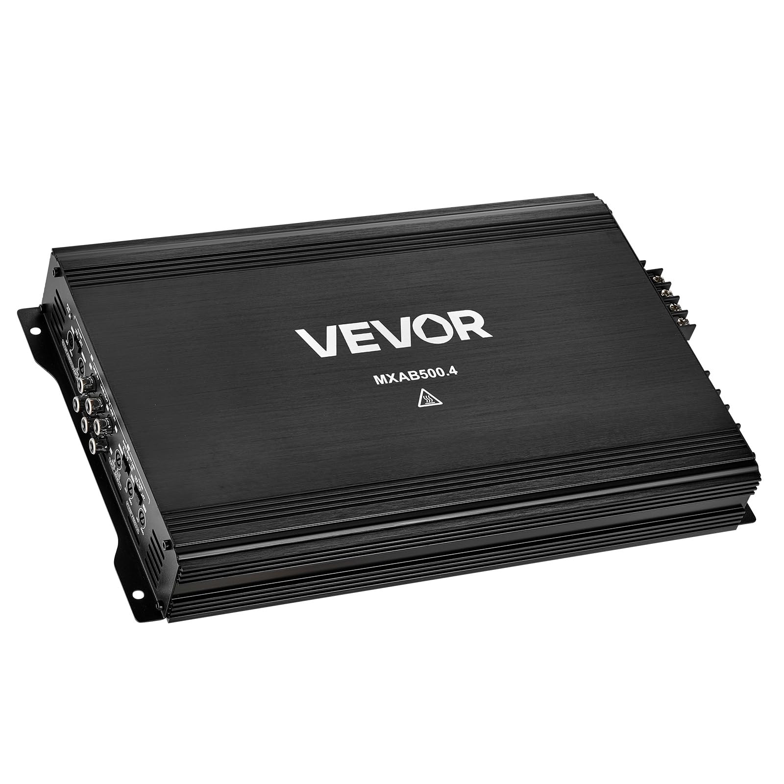 VEVOR Amplificador para Automóvil 4 Canales Clase AB Máximo 4 x 250W a 4 ohmios y 4 x 500W a 2 ohmios, Amplificador Estéreo de Audio para Coche Puenteable para Sedán SUV Camioneta Vehículo Todoterreno