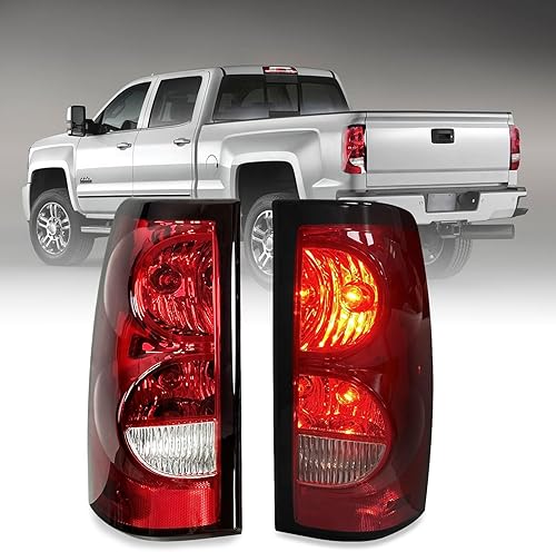 Miniatura 8 de Rongxu auto Silverado - Luces traseras compatibles con Chevy Silverado 2003-2006 15001500HD 25002500HD 3500 para el lado del conductor y del
