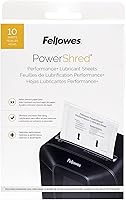 Vista 5 de Fellowes Powershred LX22M - Trituradora de papel microcortada de 20 hojas (5263501) y hojas lubricantes Powershred Performance