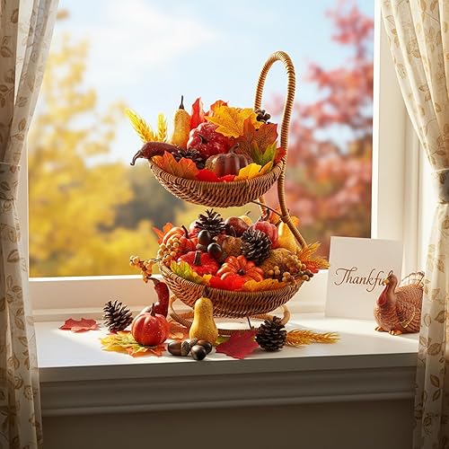 Miniatura 4 de Juego de decoración de calabaza falsa, decoración de calabaza falsa, decoración de cosecha de otoño, decoración de Halloween de Acción de Gracias y