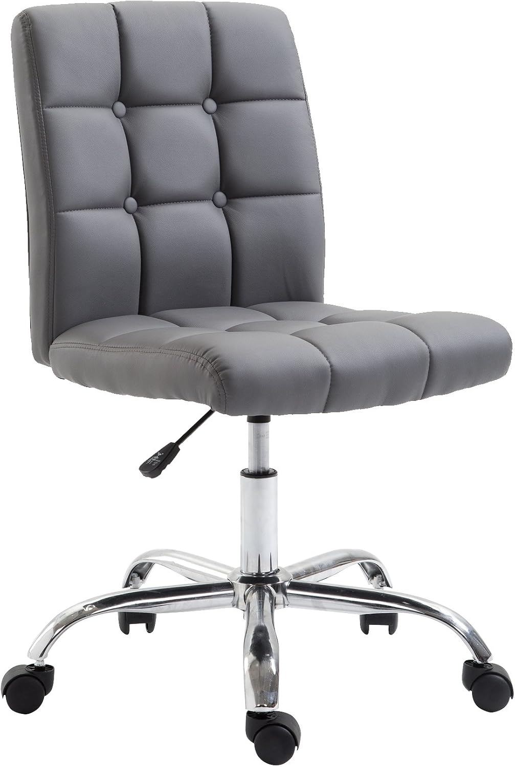 EdgeMod Aria Task Chair in Vegan Leather, Grey
