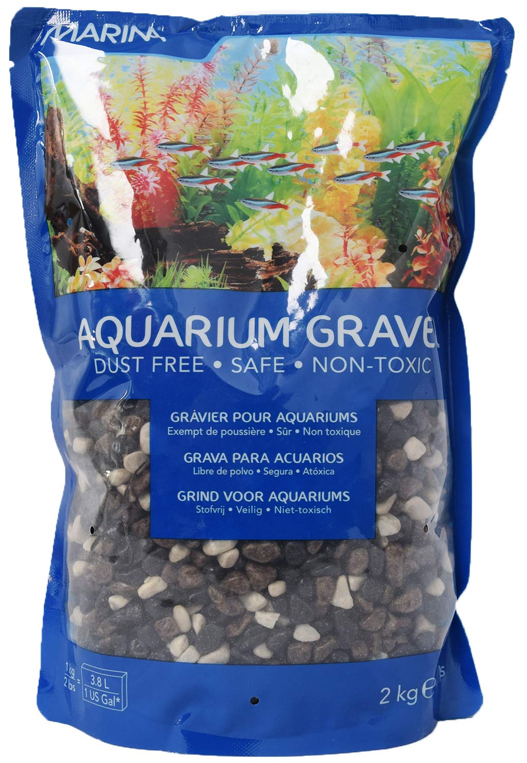 Marina Grey Decorative Aquarium Gravel Tone