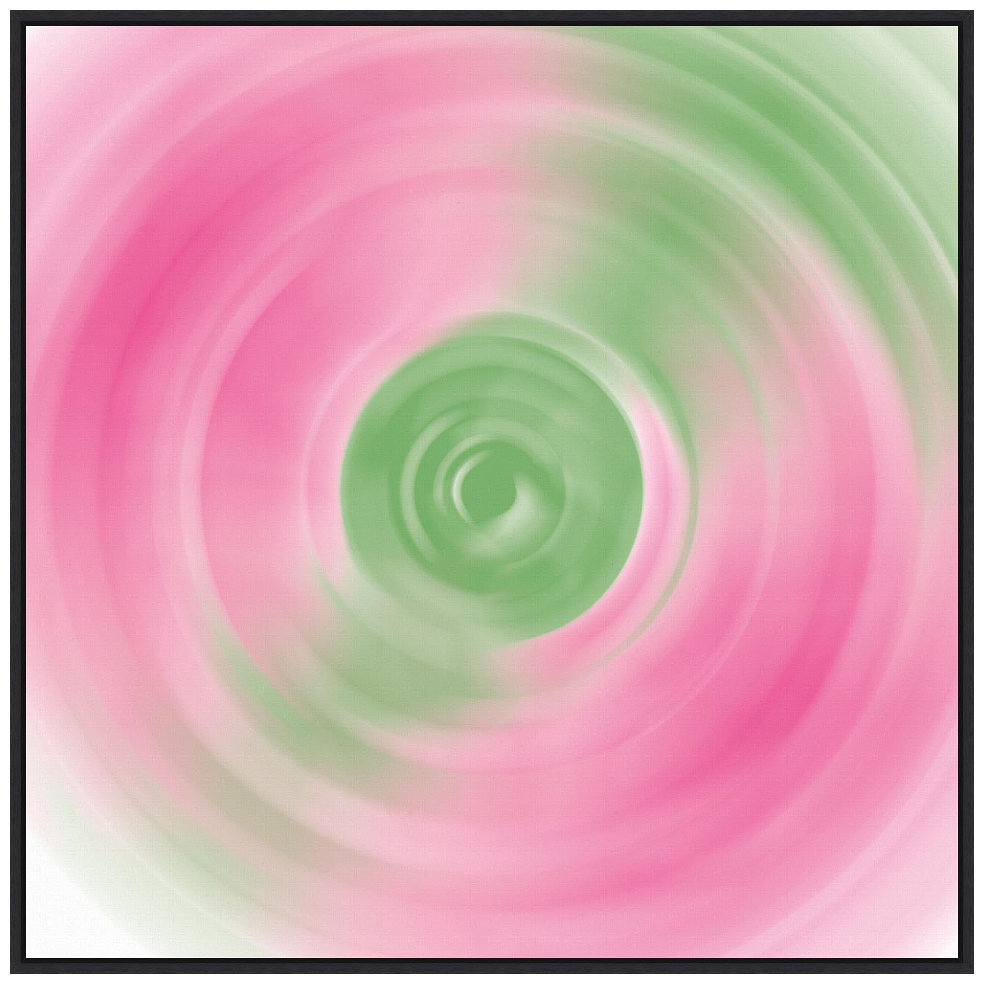 Amanti Art Framed Canvas Wall Art 30x30 Twirling Garden II by Wild Apple Portfolio, Framed Wall Art Canvas, Abstract Artwork, Modern Decor, Large Poster Painting for Living Room, Bedroom, Bathroom,