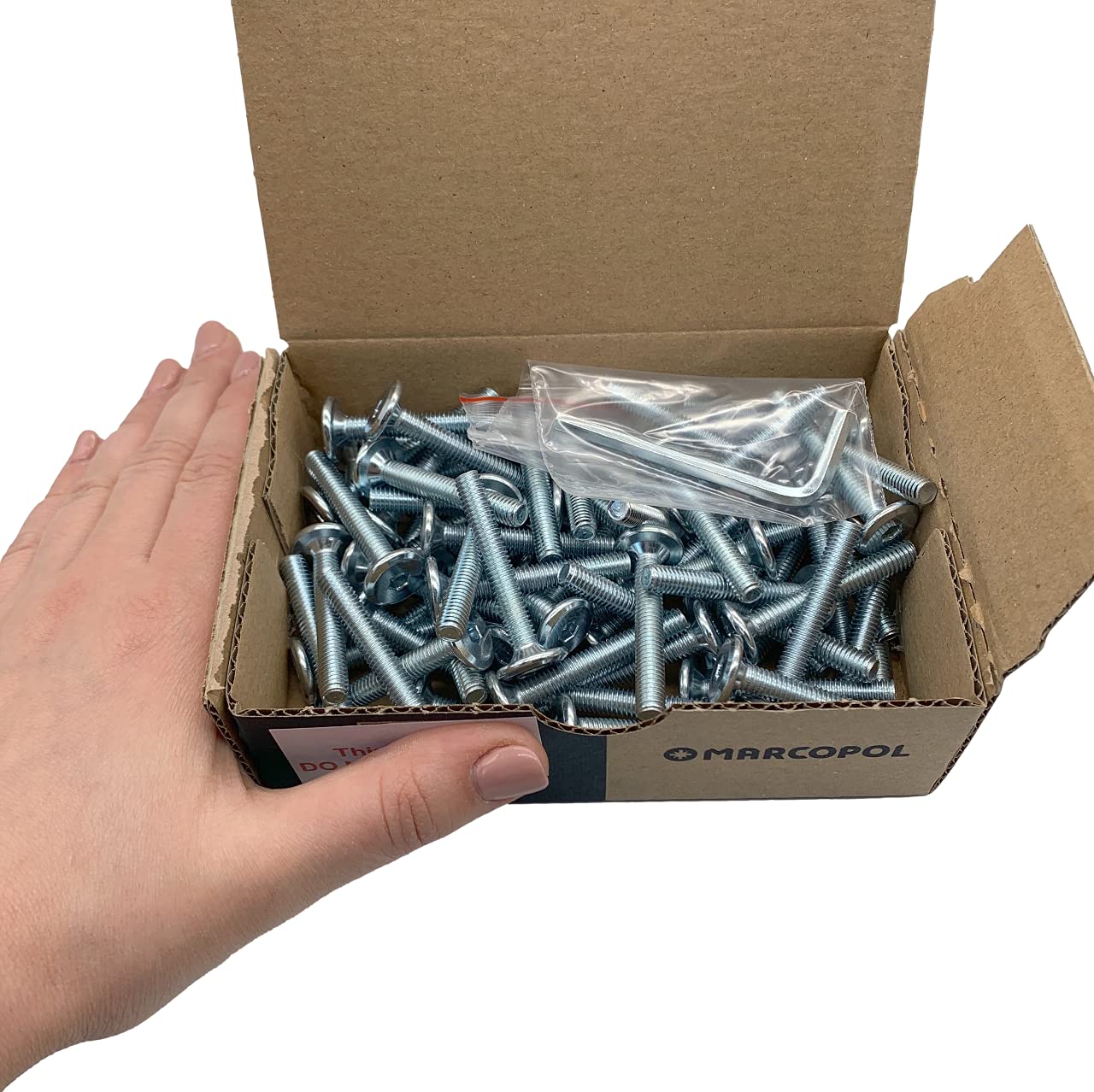 (Pack of 70 pcs) Zinc Plated Steel Joint Connector Bolts M6 x 40 mm