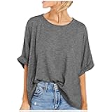 Inspired Clothes Women's Workout Tops Dup ES Top Movement Half Sleeve Womens Athletic Shirts Loose Fit