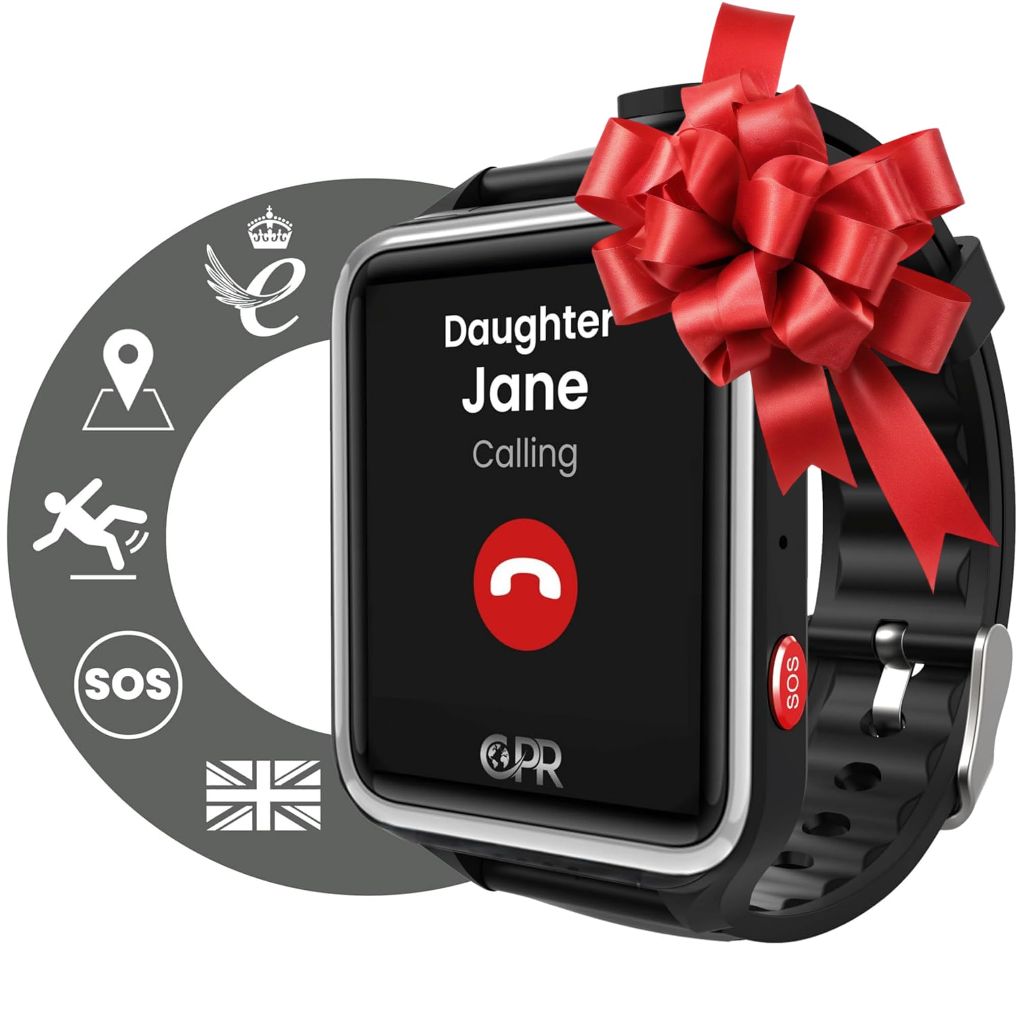 CPR Guardian Personal Alarm for Elderly and Dementia with Emergency SOS Button, GPS Location Tracking, 2-Way Voice Calling