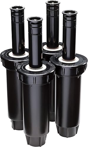 Rain Bird 1803DSH4PK - Rociador profesional de doble pulverización, patrón de medio círculo de 180, distancia de pulverización de 8 a 15 pies,