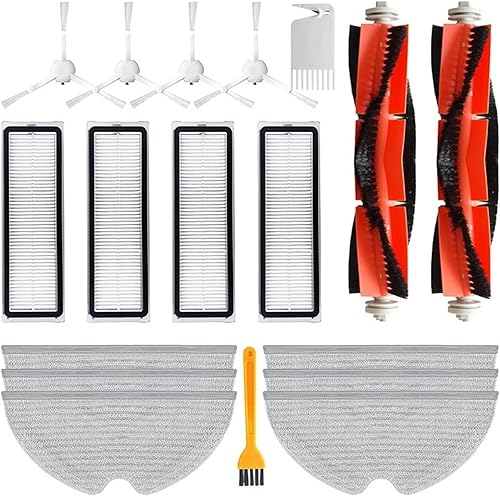 Miniatura 3 de Kit de piezas de repuesto compatible con Mijia 1C 2C STYTJ01ZHM, compatible con Dreame F9 Robot aspirador, cepillo de rodillo, filtro Hepa (color