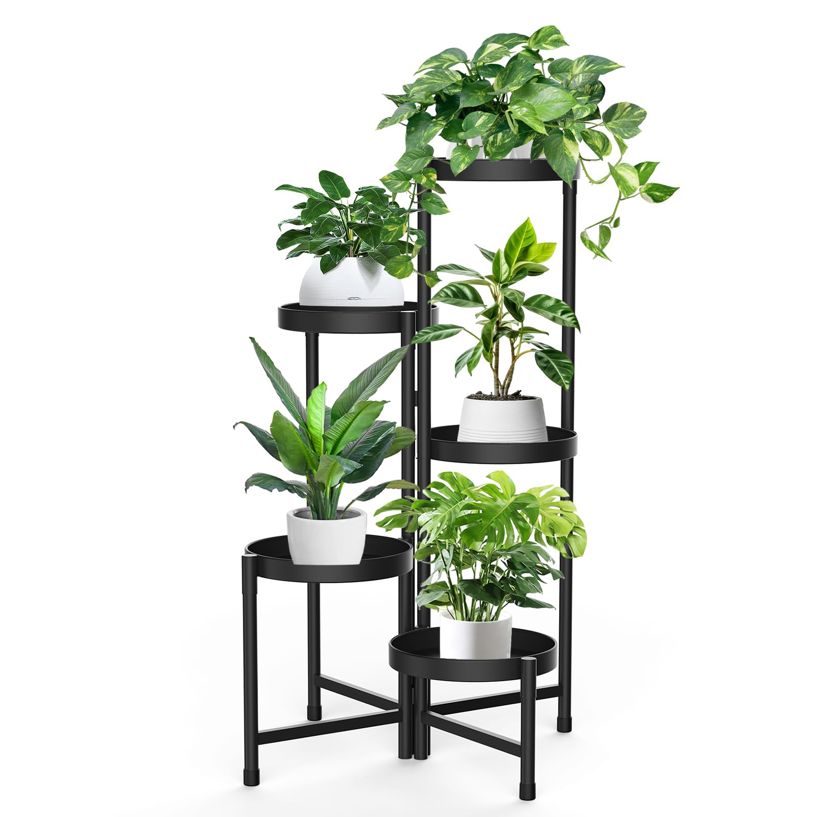メタルプラントスタンド 屋内 屋外 植木鉢 ディスプレイ ８段 多機能 黒 楽天市場】フラワースタンド アイアン 花台 おしゃれ 室内/屋外