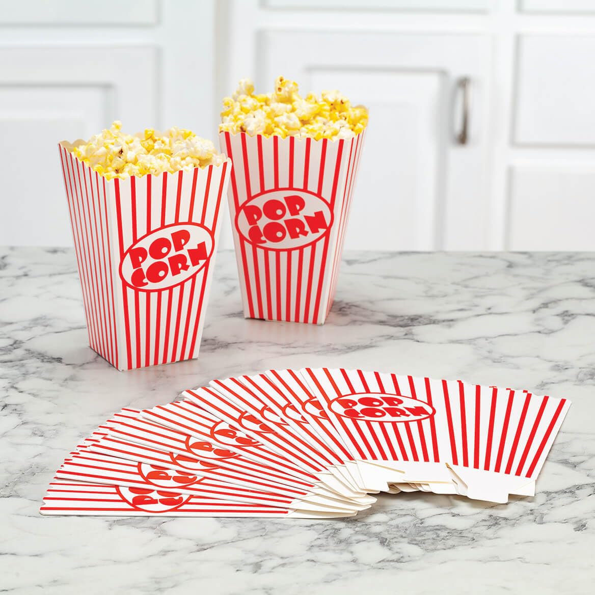 Disposable Popcorn Boxes, Set of 12