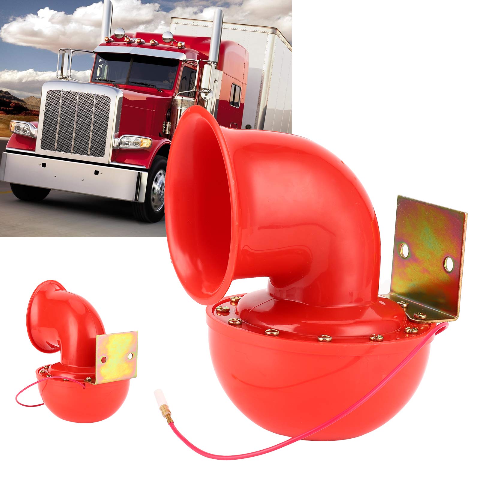 Trąbka Pneumatyczna, 300dB Electric Bull Air Horn 12V Uniwersalny do Pojazdów Terenowych Truck Boat ATV UTV