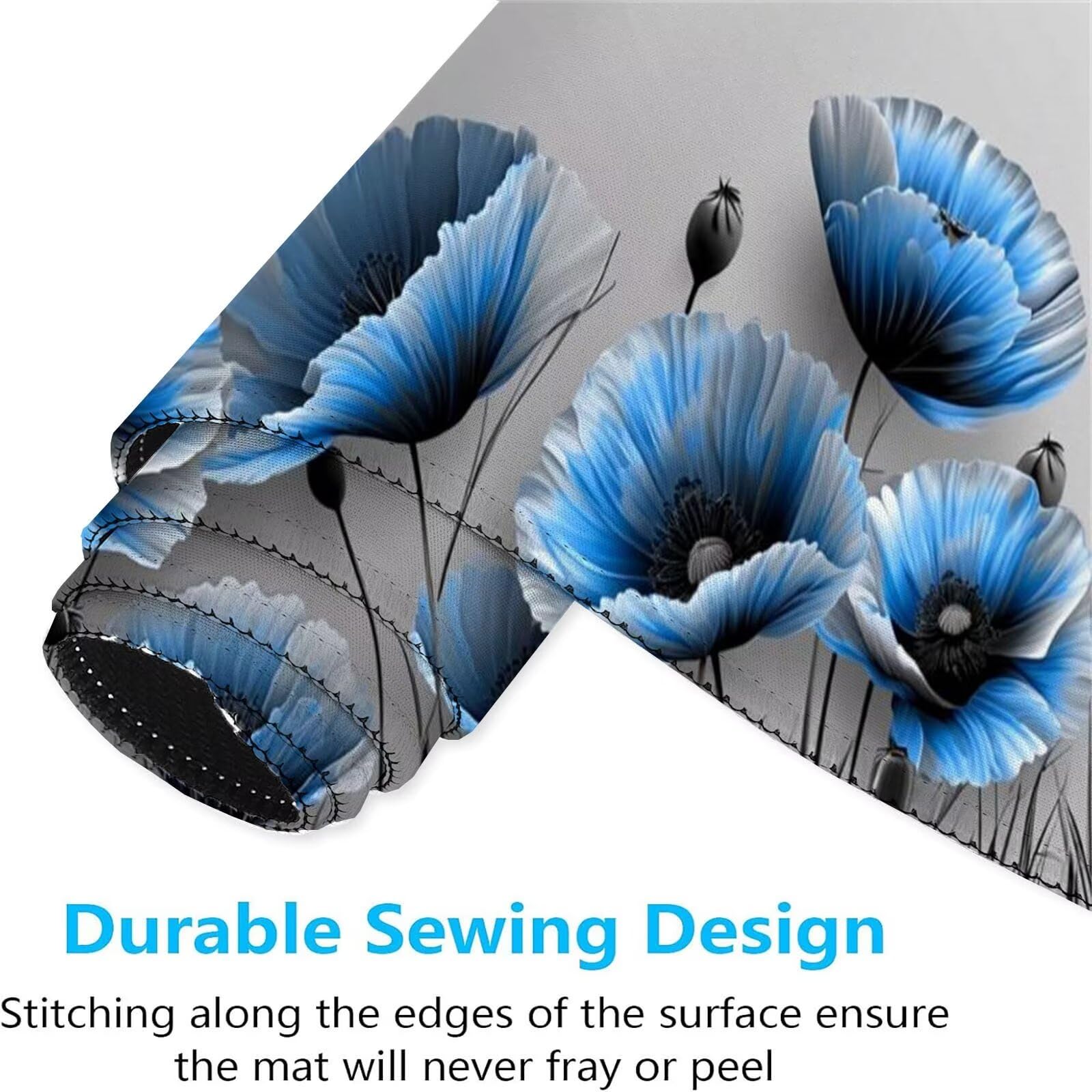 Alfombrilla Ratón Azul Alfombrilla Ratón Gaming XXL 1200x600x3mm Multifuncional Accesorios Escritorio,Antideslizante Mousepad Flor Tapete Escritorio Infantil,para Alfombrilla Pc Teclado Ratón J876