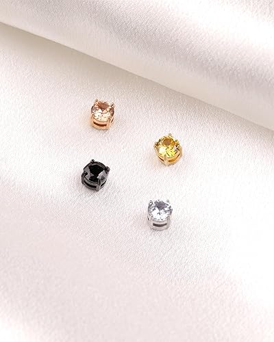 Miniatura 7 de Jecanori Aretes magnéticos para mujer, aretes de drenaje linfático para mujer, aretes magnéticos sin perforación, Acero inoxidable