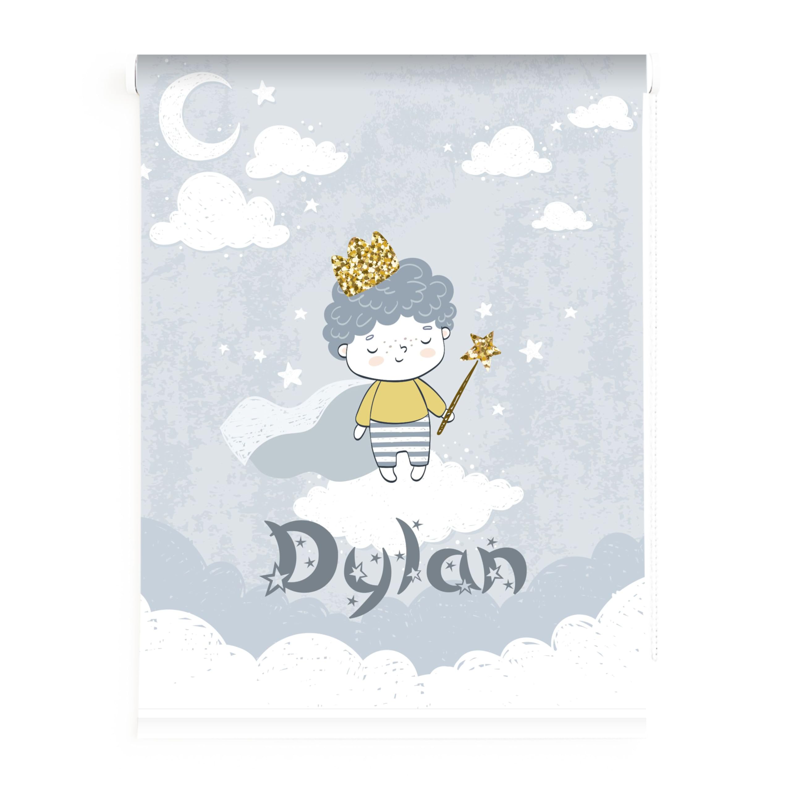 Estor infantil niño. Estor infantil dibujo estrellas, Estores infantiles niño habitacion tejido translucido. Estor infantil bebe dibujo El Principito. Estores infantiles Personalizados. (140x170)
