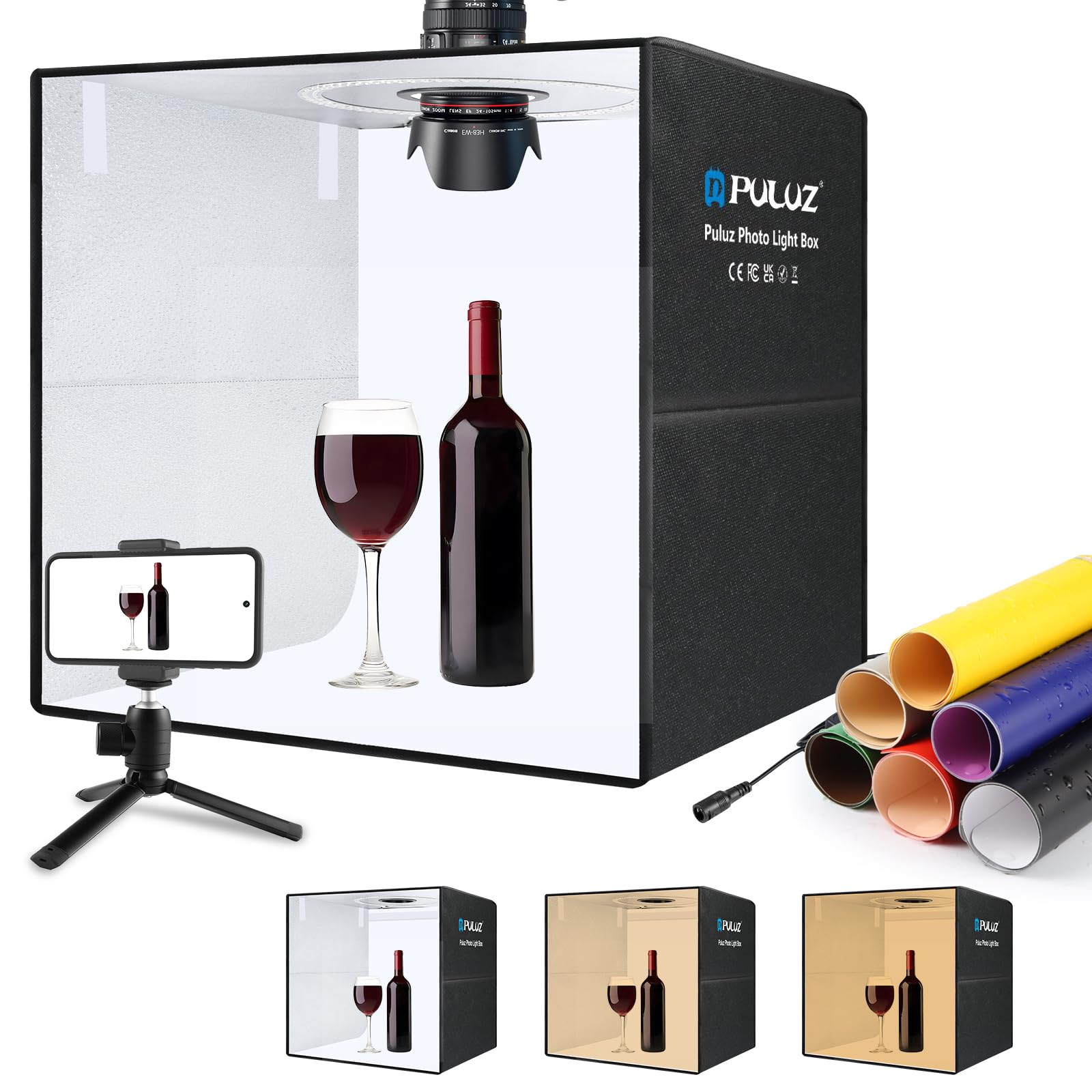 pivo ケース、ライトボックスセット Amazon.com : PULUZ Upgraded 16