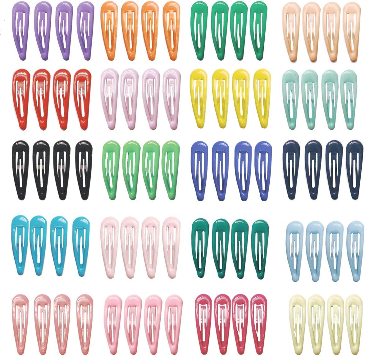 Amazon Co Jp 80個 パッチンピン ヘアピン かわいい 子供用 前髪 パッチン留め ヘアクリップ Diy アクセサリー 赤ちゃん 髪飾り 髪留め 5cm 1 4cm 色セット ベビー マタニティ