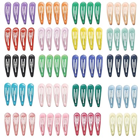 Amazon Co Jp 80個 パッチンピン ヘアピン かわいい 子供用 前髪 パッチン留め ヘアクリップ Diy アクセサリー 赤ちゃん 髪飾り 髪留め 5cm 1 4cm 色セット ベビー マタニティ