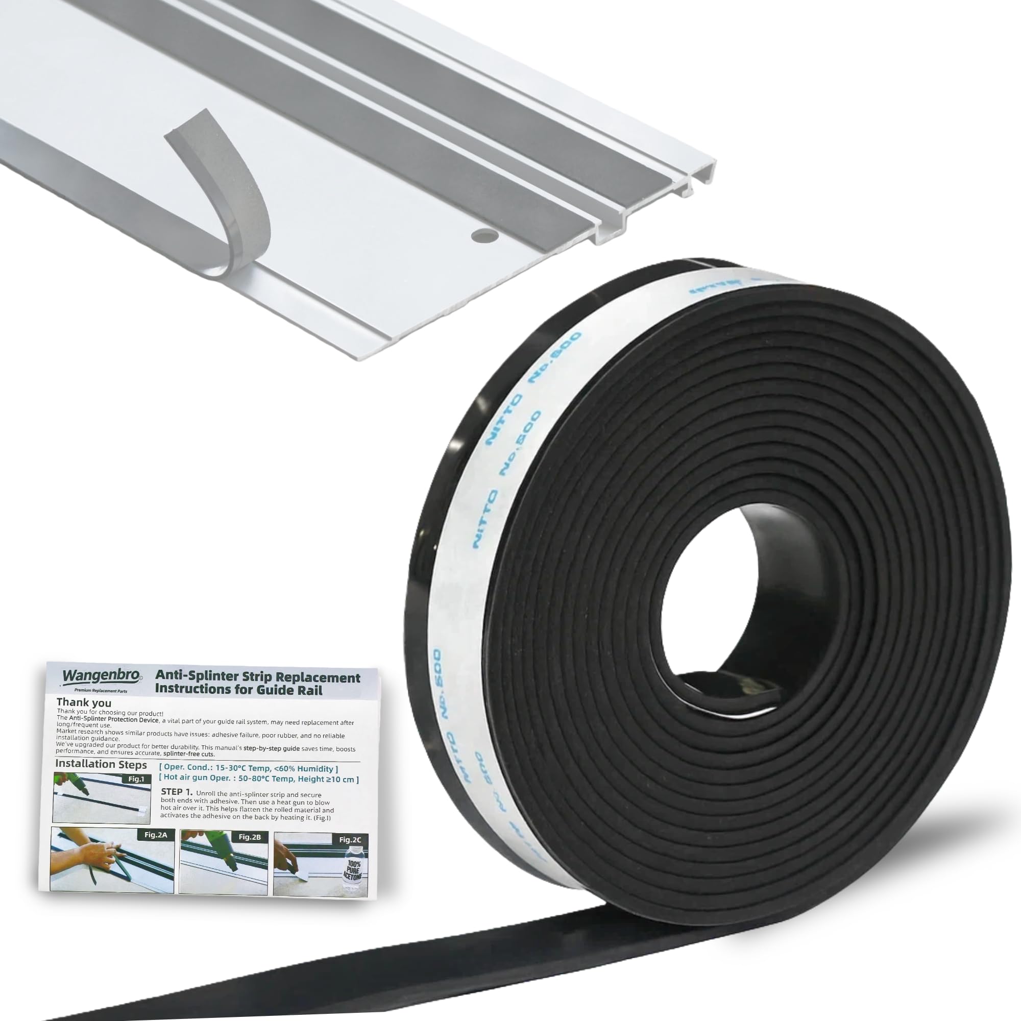118-Inch Splinter Guard Replacement Strip for Track Saws: A Budget Alternative to OEM Strips