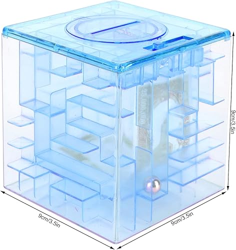 Miniatura 2 de Caja de laberinto de rompecabezas de dinero, soporte para dinero y rompecabezas divertido juguete educativo para niños y adultos, cumpleaños, día de
