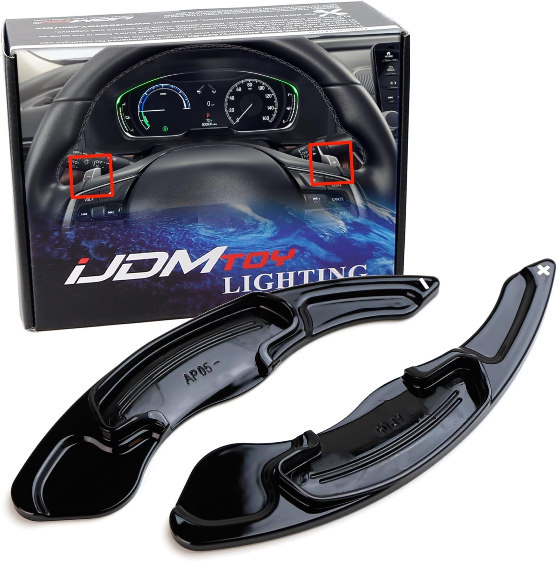 IJDMTOY Sports Blue CNC Billet Aluminum Large