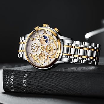 ピスタチオ ラグジュアリー 自動巻き腕時計 Amazon | ZUNPAI ラグジュアリー ムーンフェイズウォッチ 男性用