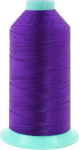 Miniatura 341 de Mandala Crafts Hilos de coser resistentes de nailon consolidado, hilo para tejer jeans de cuero, hilos de tapicería marina al aire libre, Beige