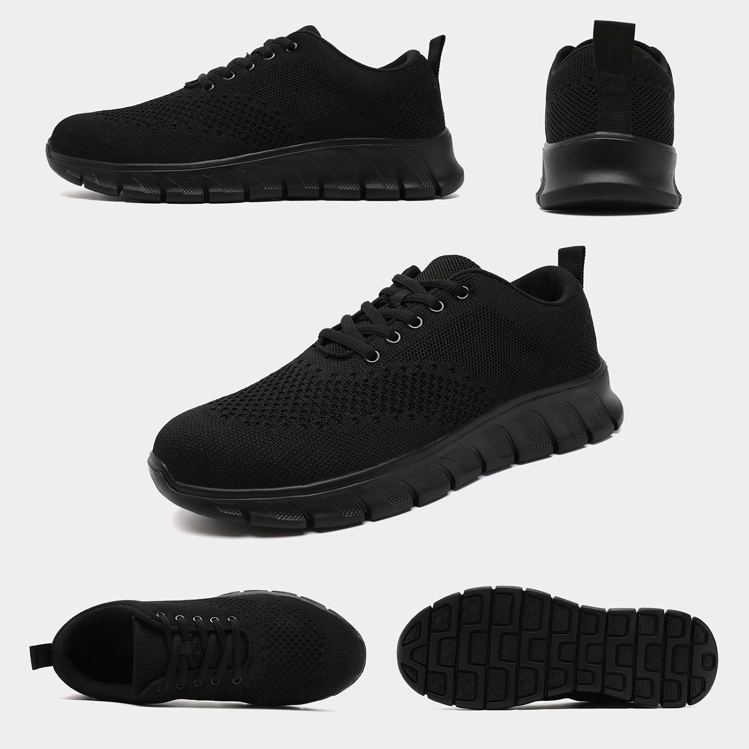 Men's Steel Toe Work Shoes, Indestructible Puncture Proof Safety Sneakers, Lightweight Breathable Slip Resistant Anti Fatigue Industrial Shoes for Construction Warehouse Mechanic Daily Work