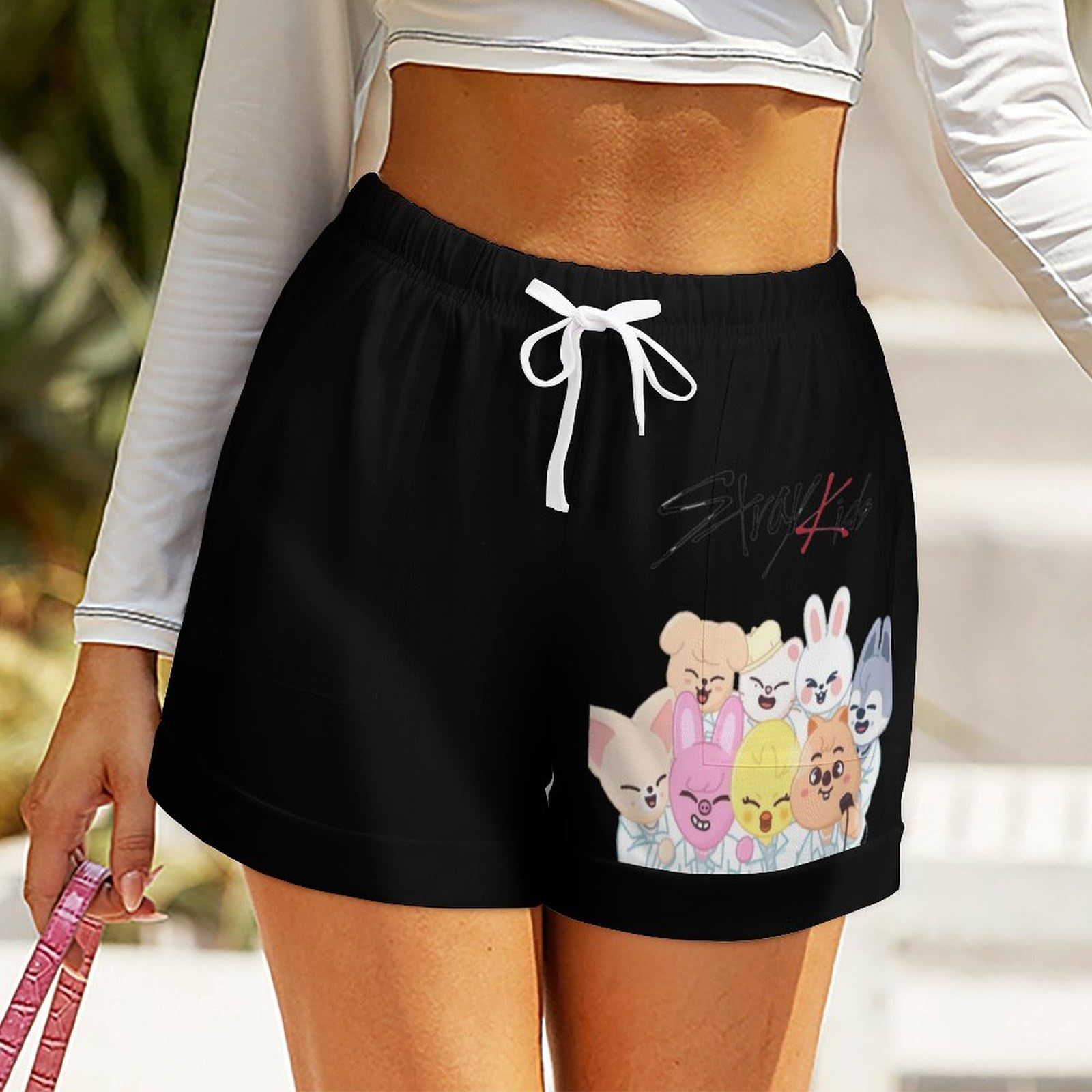 Anime Style Damen Shorts-Bequeme Harajuku Shorts, Fans