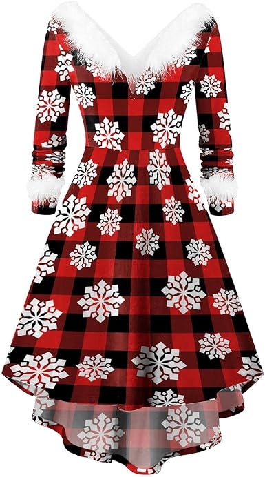 Amazon.com: CHSWVUKQ Christmas Dresses 