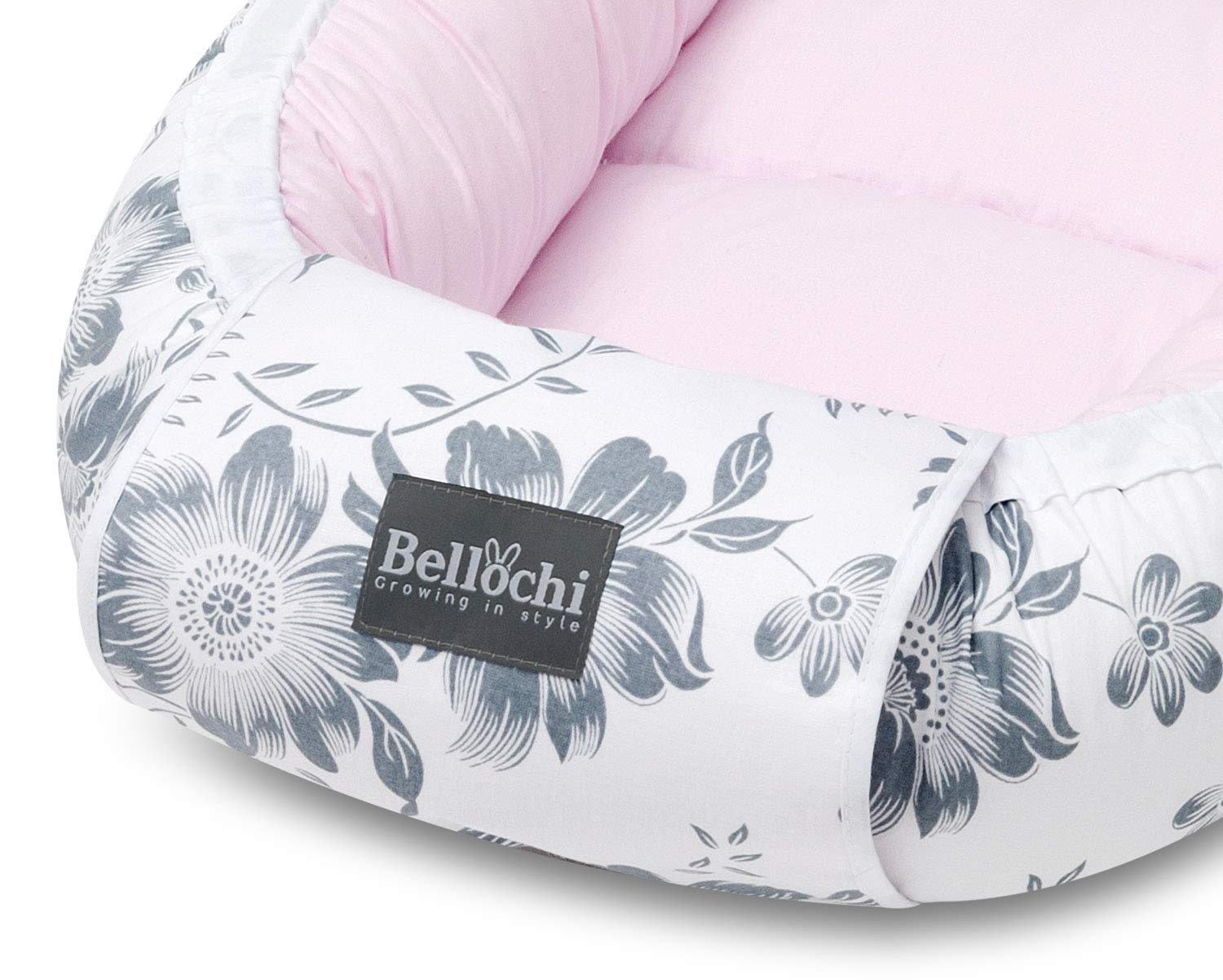 Gniazdko dziecięce dla noworodka klasy premium, 90 x 60 x 12 cm, 100% bawełna, gniazdo dla niemowląt, dla chłopca, dla dziewczynki, akcesoria dla niemowląt, jagodowe