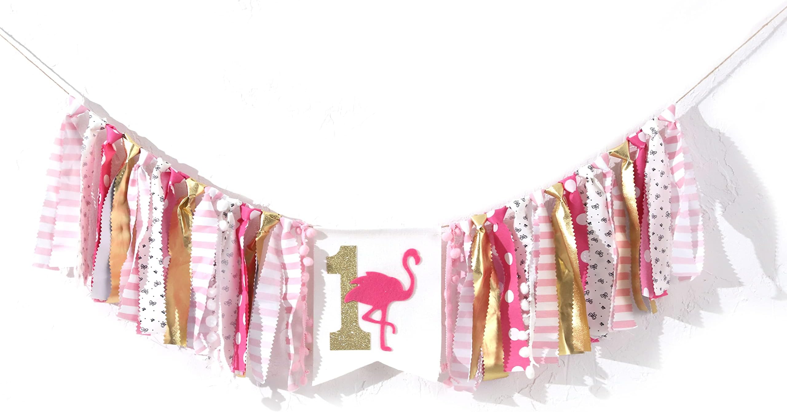 WAWOO HighChair Banner for 1st Birthday - First Birthday Decorations for Photo Booth Props, Birthday Souvenir and Gifts for Kids, Best Party Supplies