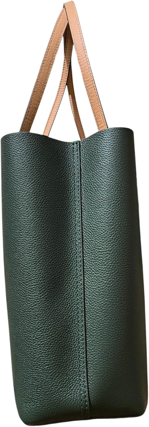 Tory Burch Women's Blake Pebbled Leather Center Zip Tote Purse - Image 4