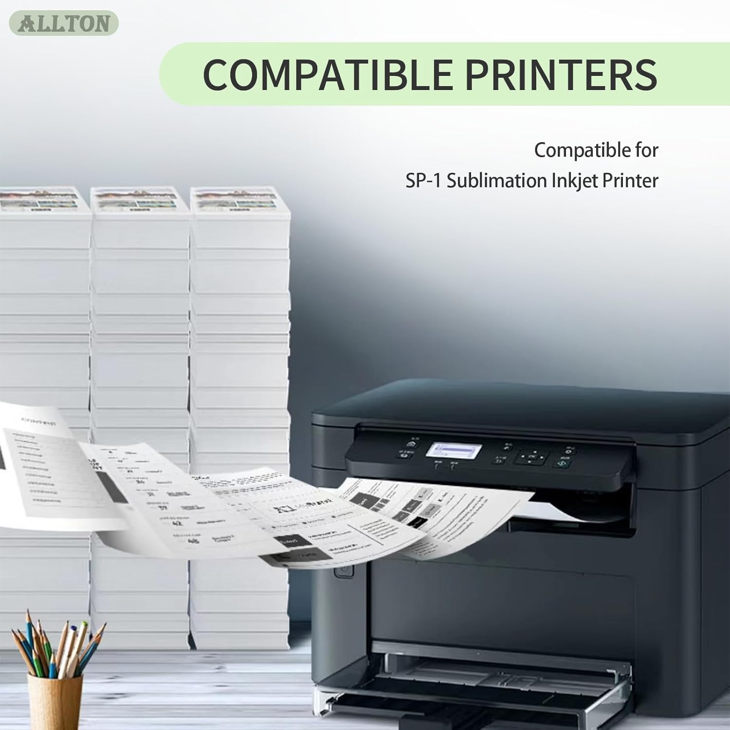 SP-1 SP01 Sublimation Ink Cartridges Set SP01BKS SP01CS SP01MS SP01YS Ink Cartridge Replacement for SP-1 Sublimation Inkjet Printer(4-Pack) - Image 2