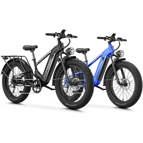 LEONX M2 Pro Electric Bike,1800W Motor Electric Bike for Adults, 26'' x 4.0'' Fat Tire Ebike with 48V 17.5AH Battery, 36MPH 85Miles Long Range Electric Mountain Bike, Up to 110 Nm