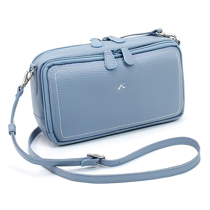 Kitamura　お財布ショルダー　キタムラ ネイビー ショルダーバッグ Kitamura - ＊457.キタムラ2wayショルダーバック 刺繍ロゴ お