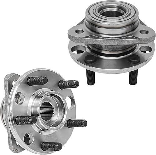 Miniatura 38 de Detroit Axle - Bujes de rodamiento de rueda delantera 4WD para Ford F-150 2015-2017 [6 orejetas; con ABS], Juego de 2 rodamientos de rueda y bujes