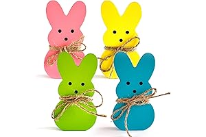 4 Pack Easter Day Bunny Peeps Table Decorations