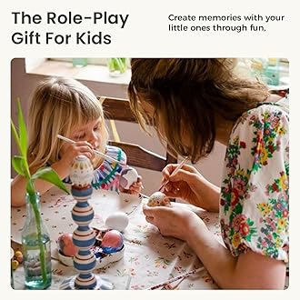 Tiny Land Wooden Egg Toy Set for Kids – 6-Piece Pretend Play Food with Cutting Eggs, Fried Egg & Realistic Carton – Montessori Kitchen Toys for Toddlers