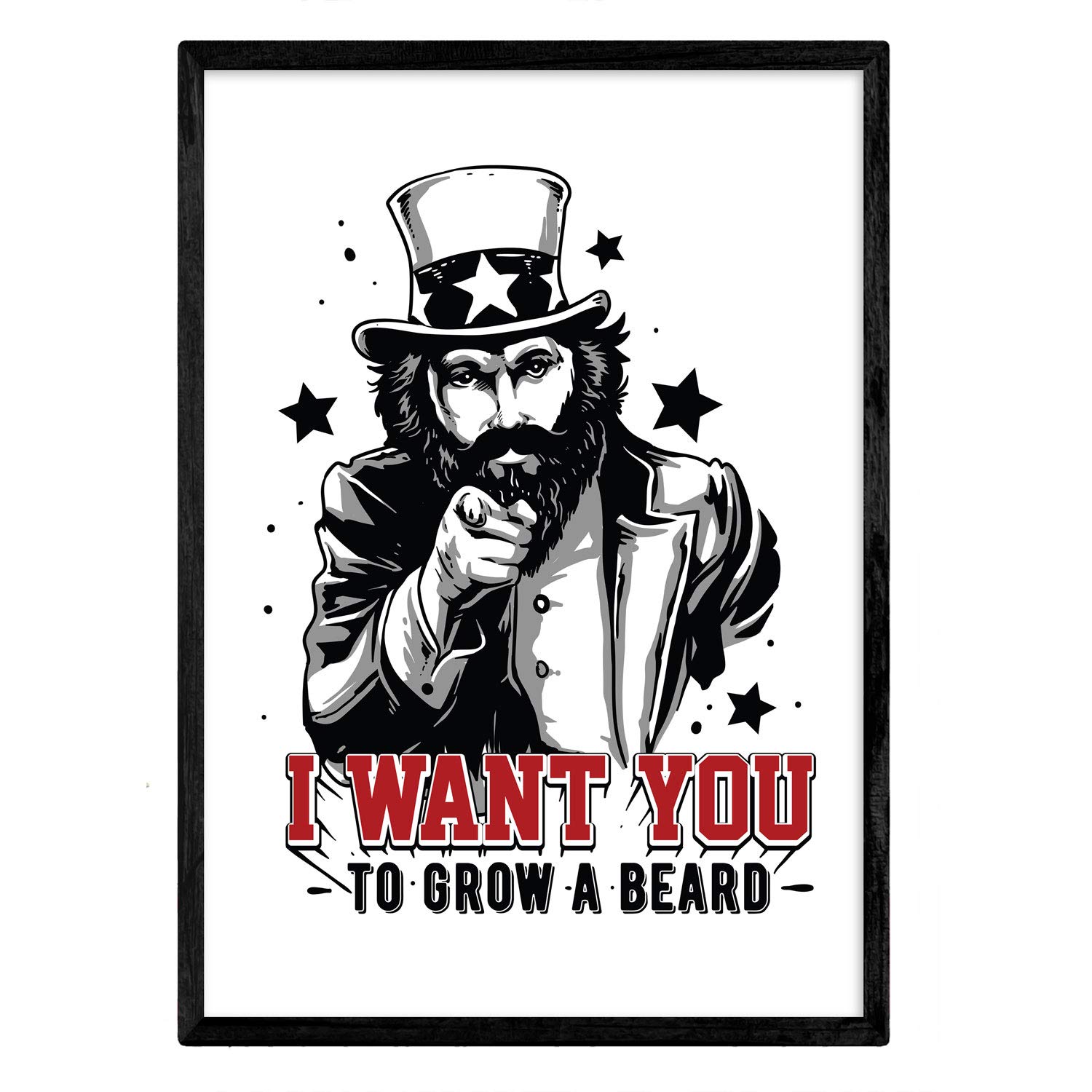 Nacnic Poster want you. Design decorative sheet. A4 size, I Love You
