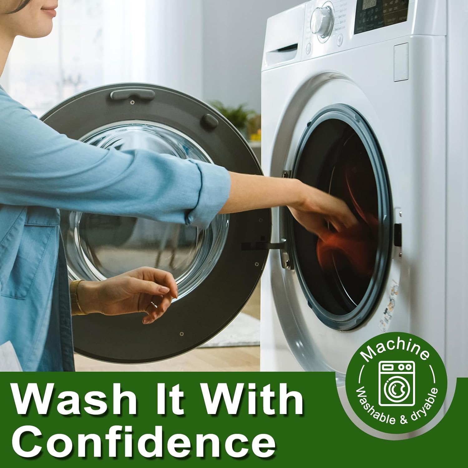 2Pcs Christmas Kitchen Dish Towels 18 x 28 Inch Watercolor Pine Trees Snowflake Dishcloth Winter Forest Xmas Tree Hand Drying Tea Towel for Holiday Cooking Baking Cleaning Bathroom - Image 3