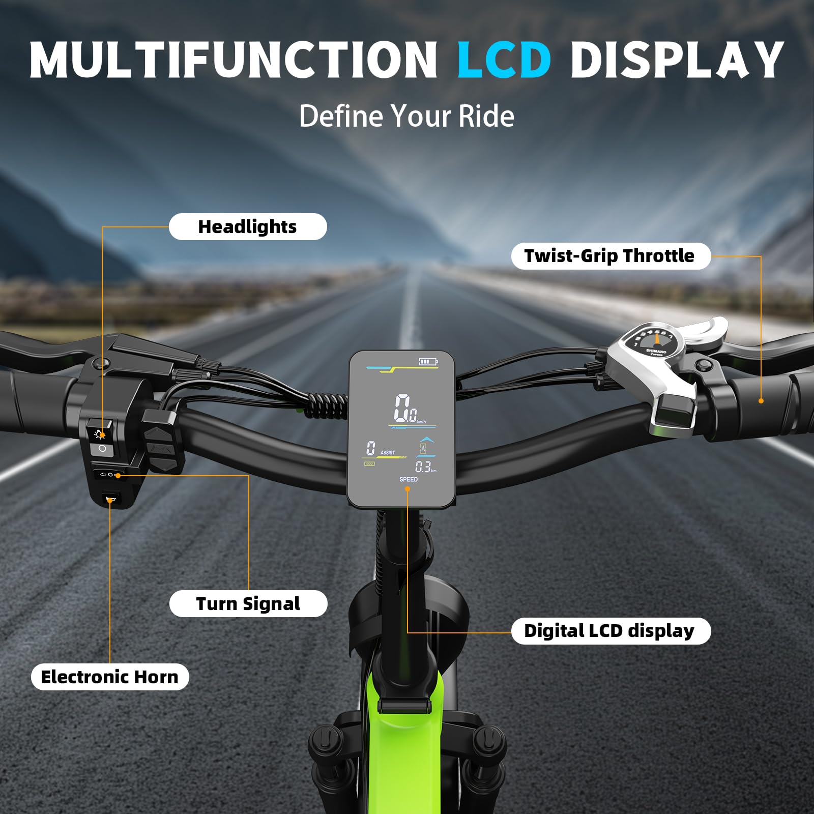 Vélo Electrique pour Adultes, 20 * 4.0 Pouces Pneus Gras, Batterie Amovible 48V 15AH/17.5AH, Moteur 250W, Jusqu'à 25KM/H, Ebike jusqu'à 50 à 90 KM, Vélo électrique 7 Vitesses, Double Suspension