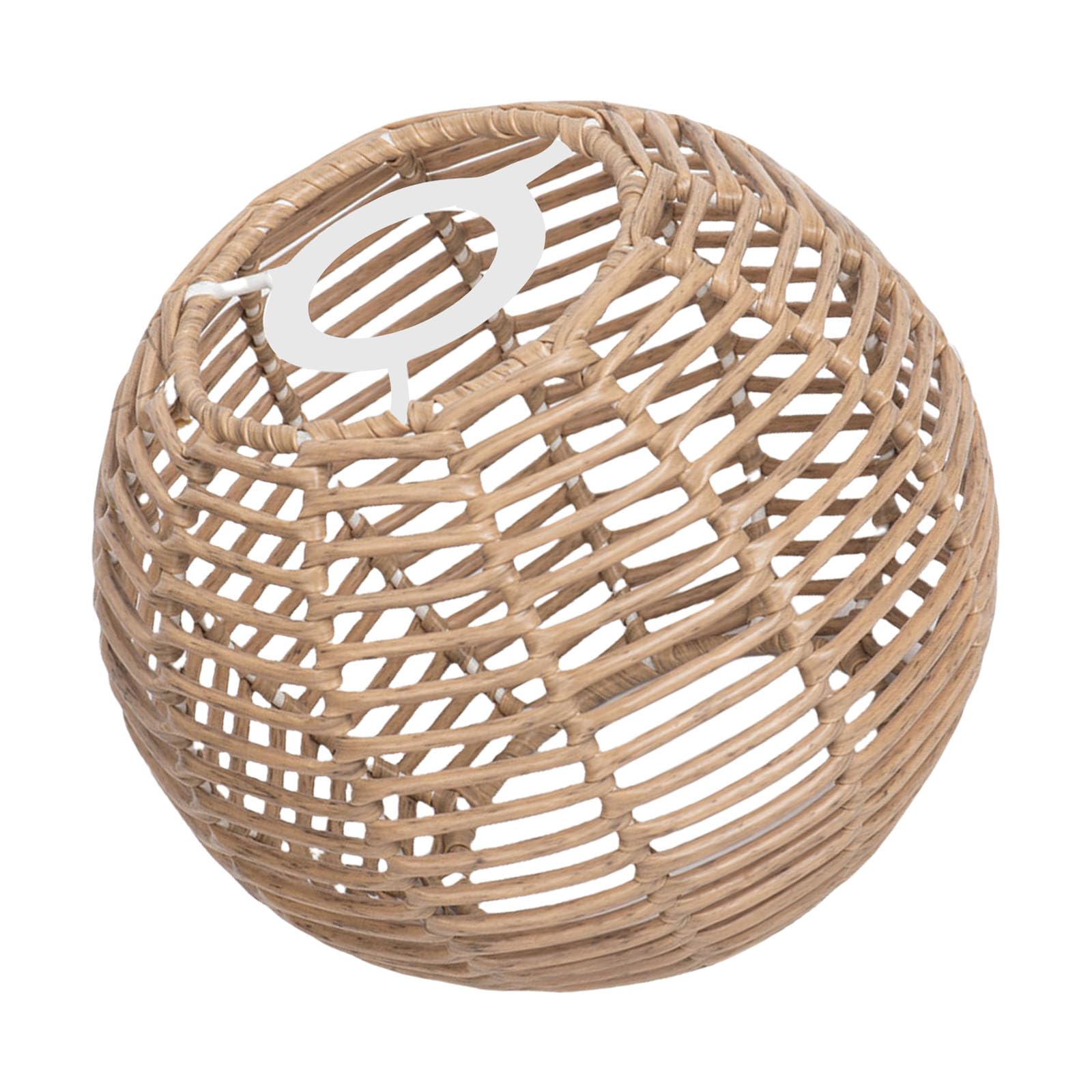 Yanwuwa 546B Easy To Clean Rattan Lampshades Artistic Weave Lampshades Easy Installation Suitable For Houses Restaurant And Home Pendant Light Covers