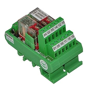 Shavison Relay Module AS392-24V-OE, 2C/O, 2 Channel, 24VDC Coil, OEN Relay, Reverse Blocking Diode, Directly Soldered Relay, Contact Rating : 28VDC/230VAC, 5A