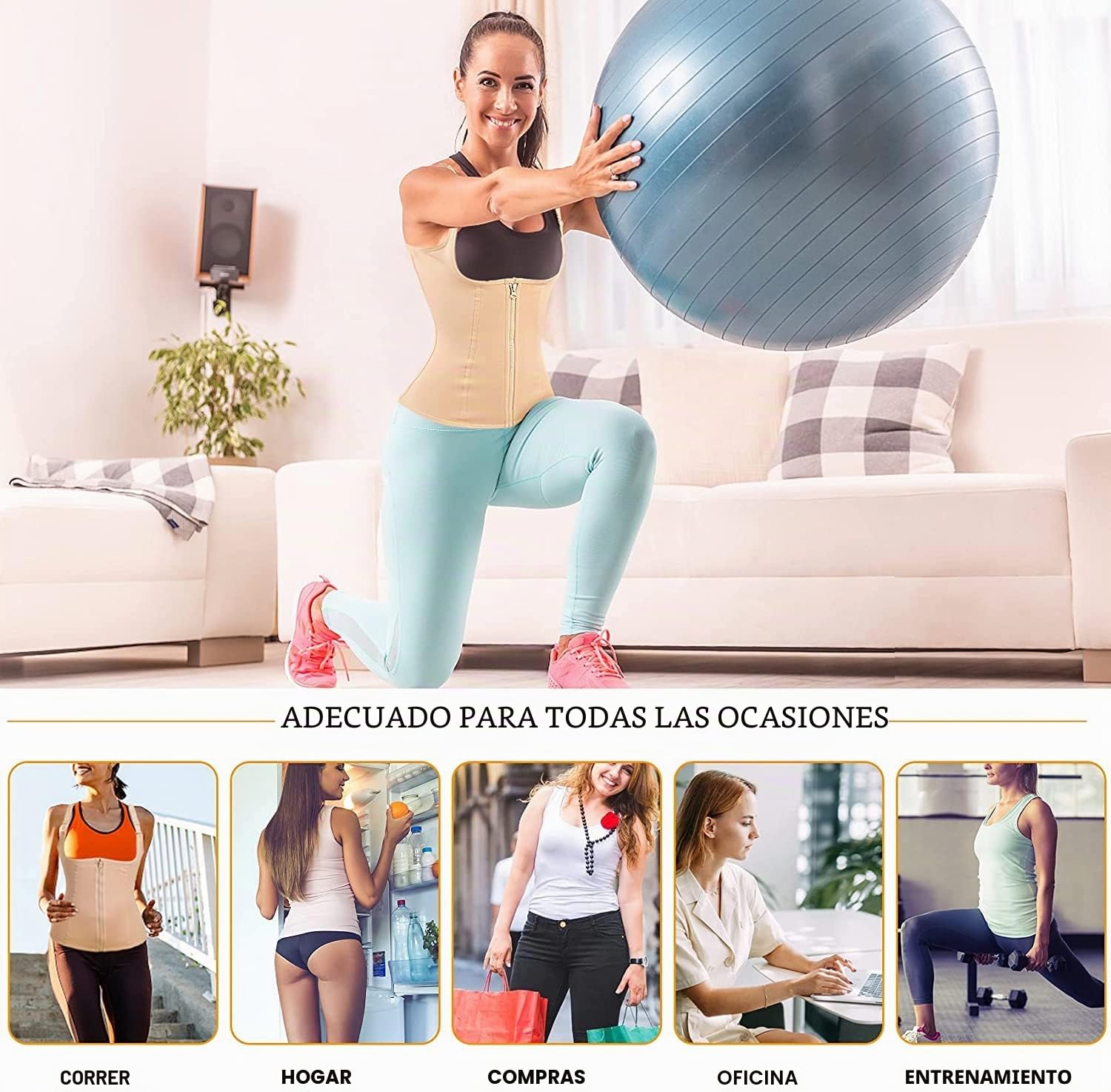 Ropa Faja Reductora Mujer Lencería Moldeadora Shapewear Waist Trainer Body Shaper Corsé de Abdomen Chaleco Moldeador