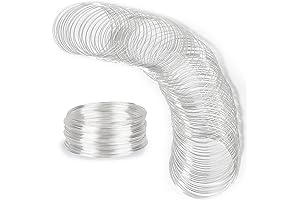 100-Loop Wire for Bracelets: Jewelry Wire for Beads and DIY Crafts