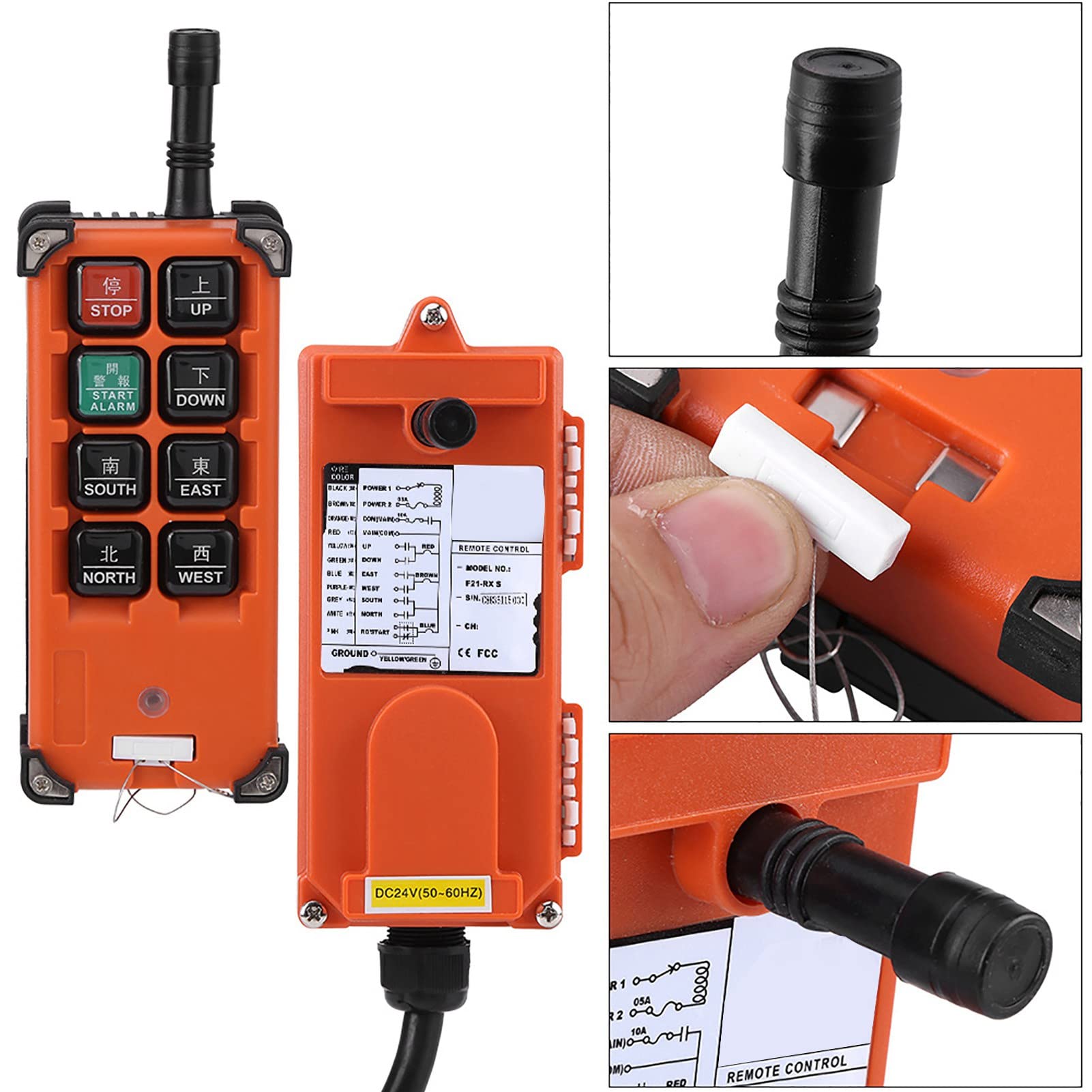 Sorandy Control Remoto de Grúa con 8 Botones de Operación para Elevador