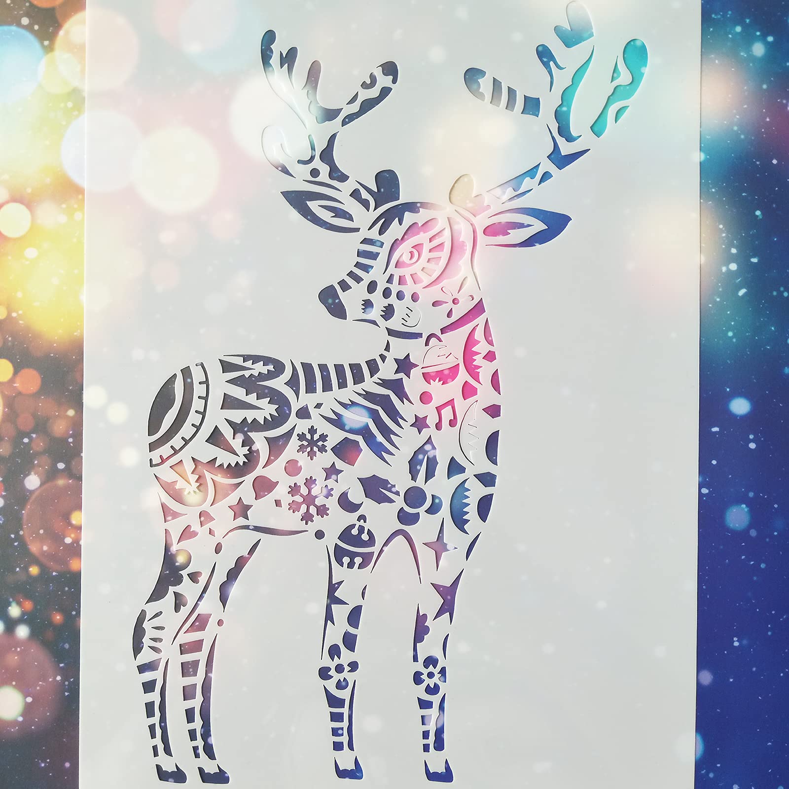 Stencil Animali Riutilizzabili - 12 Pezzi Per Pittura, Lavabili, Per Tessuti E Fai Da Te - Foto 9