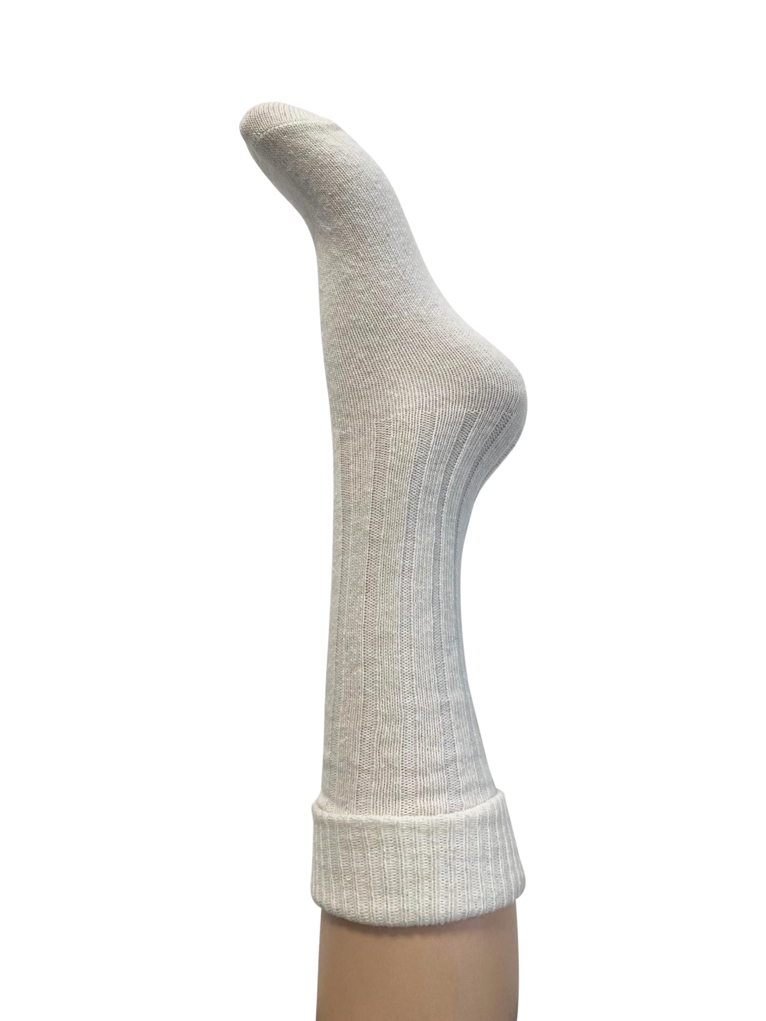 CharnosWomen's Boot Socks Cream One Size, Cream, Onesize