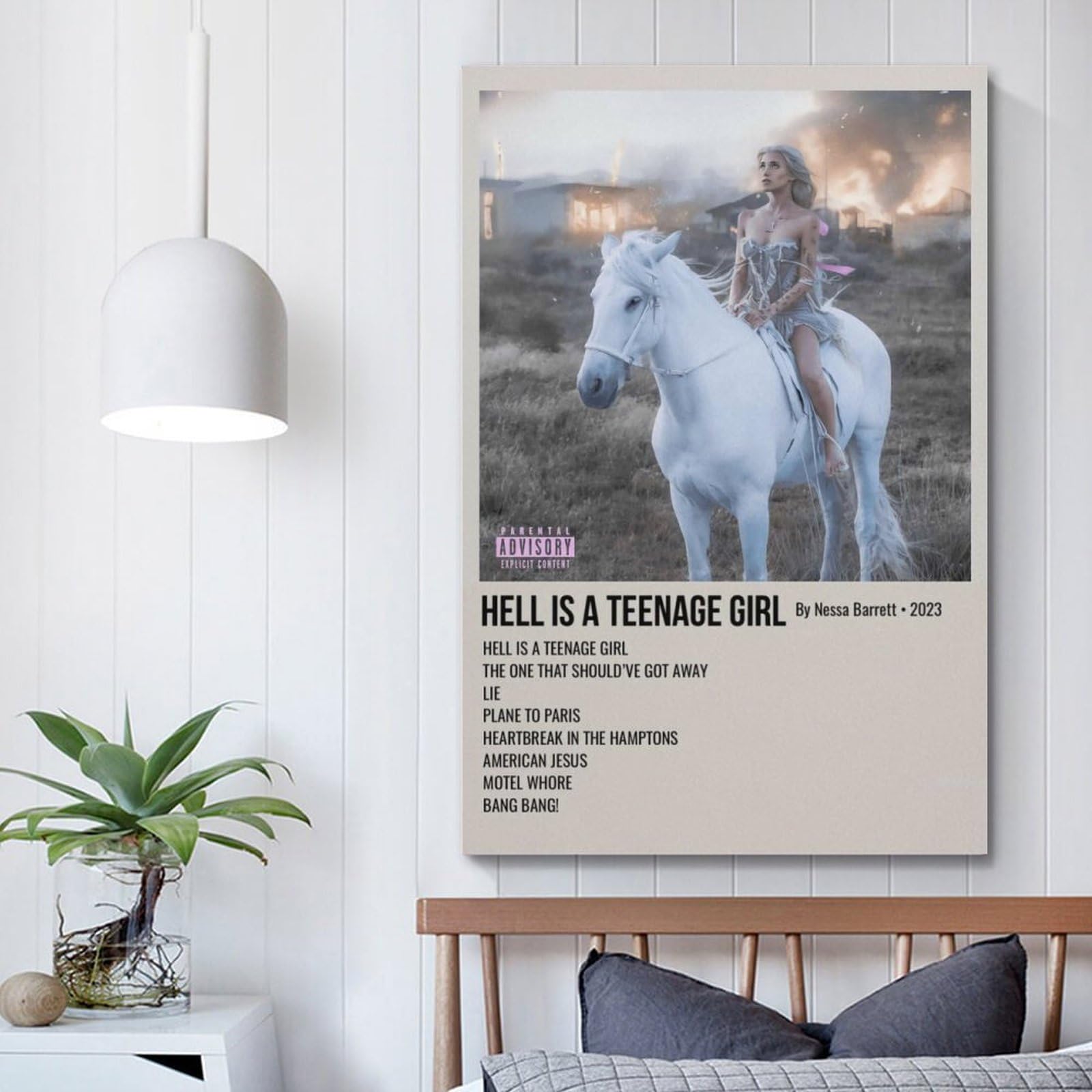 Nessa Barrett Poster Sur Toile Pour Décoration De Chambre à Coucher, Salon - 60 X 90 Cm - Style Cadre